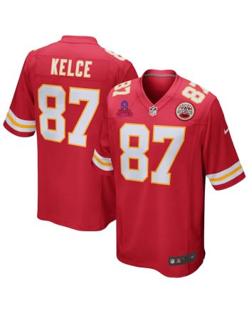 Travis Kelce 87 Kansas City Chiefs 2024 Pro Bowl Patch Game Men Jersey - Red