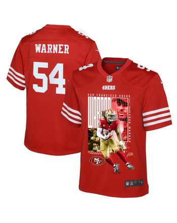 Fred Warner 54 San Francisco 49ers All-Pro Fred Game YOUTH Jersey - Scarlet