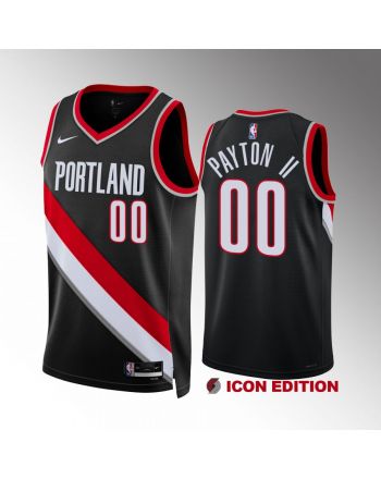 Gary Payton II 00 Portland Trail Blazers 2022-23 Icon Edition Black Jersey