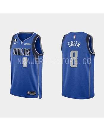 Dallas Mavericks 8 Josh Green 2022-23 Icon Edition Royal Men Jersey