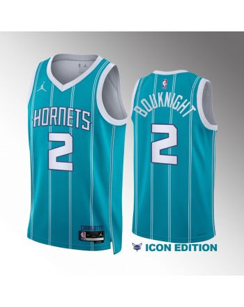 James Bouknight 2 Charlotte Hornets Teal Men Jersey 2022-23 Icon Edition Swingman