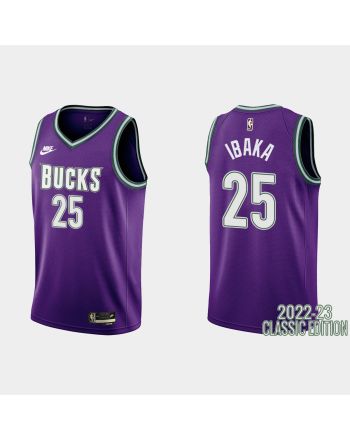 Milwaukee Bucks Serge Ibaka 25 2022-23 Classic Edition Purple Men Jersey