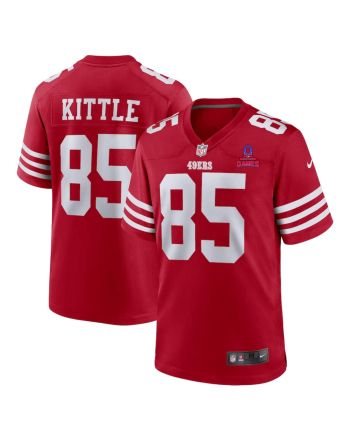 George Kittle 85 San Francisco 49ers 2024 Pro Bowl Patch Game Men Jersey - Scarlet