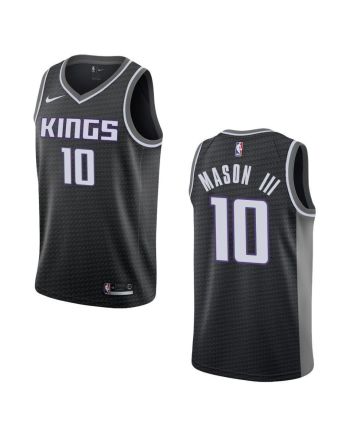 Men's Sacramento Kings 10 Frank Mason Iii Statement Swingman Jersey - Black