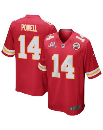 Cornell Powell 14 Kansas City Chiefs 2024 Divisional Patch Game Men Jersey - Red