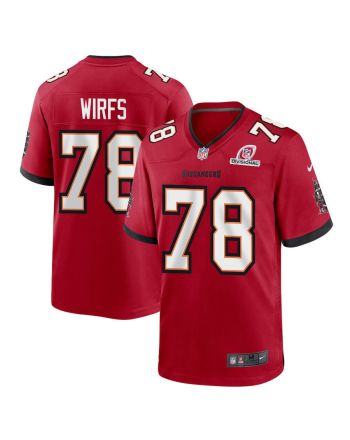 Tristan Wirfs 78 Tampa Bay Buccaneers 2024 Divisional Patch Game Men Jersey - Red