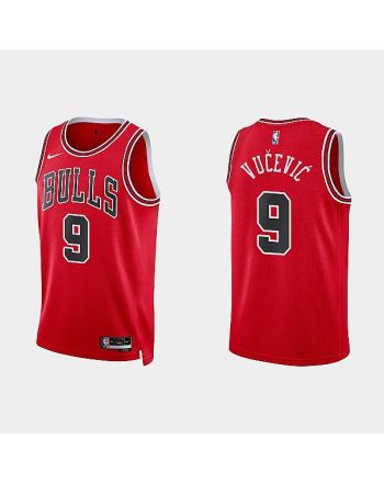 Chicago Bulls 9 Nikola Vucevic 2022-23 Icon Edition Red Men Jersey