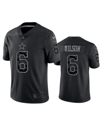 Donovan Wilson 6 Dallas Cowboys Black Reflective Limited Jersey - Men