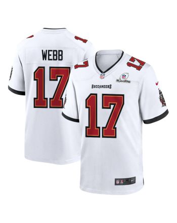 Raleigh Webb 17 Tampa Bay Buccaneers 2023 Playoffs Patch Game Men Jersey - White