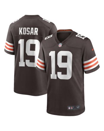 Bernie Kosar 19 Cleveland Browns Men Game Retired Jersey - Brown