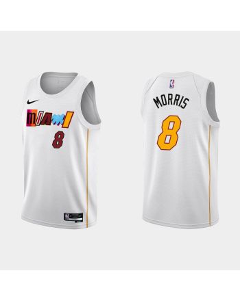 Miami Heat 8 Markieff Morris 2022-23 City Edition White Men Jersey