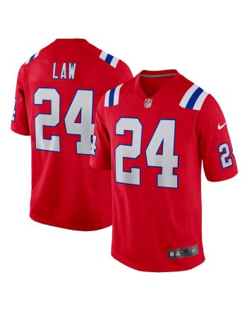 Ty Law 24 New England Patriots Men Retired Alternate Game Jersey - Red