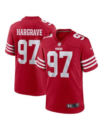 Javon Hargrave 97 San Francisco 49ers Men Game Jersey - Scarlet