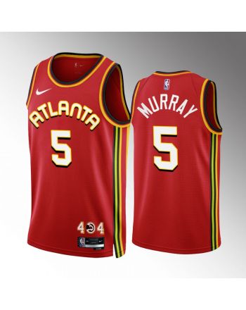 Atlanta Hawks Dejounte Murray 5 2022-23 Icon Edition Red Jersey