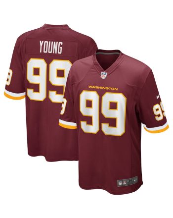 Chase Young 99 Washington Commanders Football Team Men Game Jersey - Burgundy