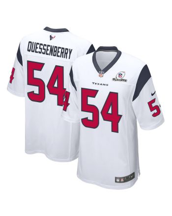 Scott Quessenberry 54 Houston Texans 2023 Playoffs Patch Game Men Jersey - White