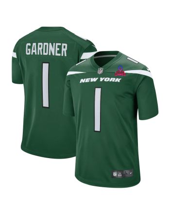 Sauce Gardner 1 New York Jets 2024 Pro Bowl Patch Game Men Jersey - Green