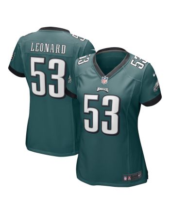 Shaquille Leonard 53 Philadelphia Eagles Women Game Jersey - Midnight Green