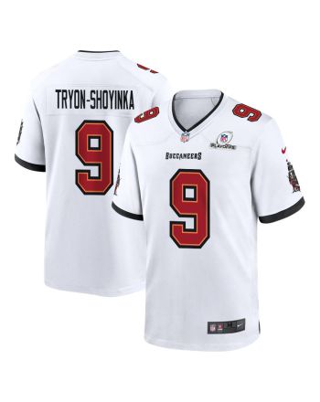 Joe Tryon-Shoyinka 9 Tampa Bay Buccaneers 2023 Playoffs Patch Game Men Jersey - White