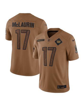 Terry McLaurin 17 Washington Commanders 2023 Salute To Service Men Limited Jersey - Brown