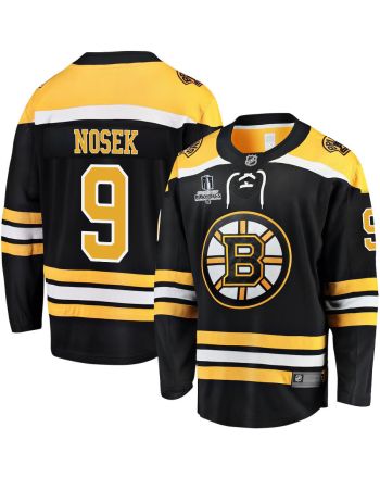 Tomas Nosek 9 Boston Bruins Stanley Cup 2023 Playoffs Patch Home Breakaway Men Jersey - Black