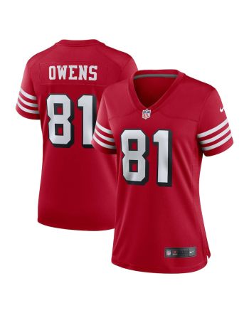 Terrell Owens San Francisco 49ers Women's Alternate Game Jersey - Scarlet