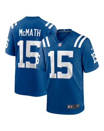 Racey McMath 15 Indianapolis Colts Men Team Game Jersey - Royal