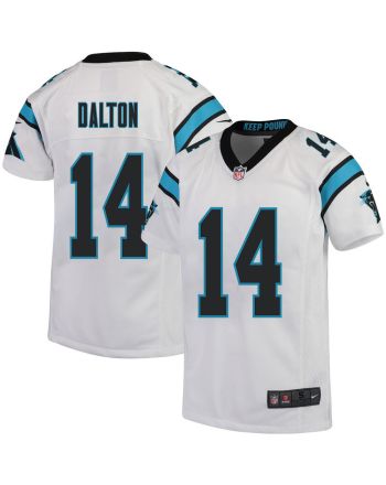 Andy Dalton 14 Carolina Panthers Youth Game Jersey - White