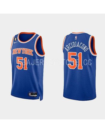 New York Knicks 51 Ryan Arcidiacono 2022-23 Icon Edition Royal Men Jersey