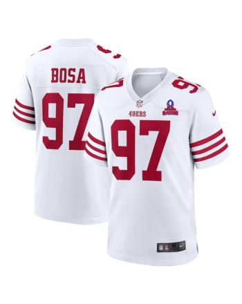 Nick Bosa 97 San Francisco 49ers 2024 Pro Bowl Patch Game Men Jersey - White