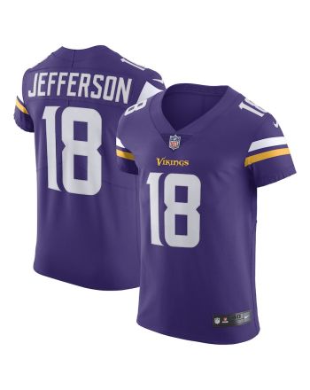 Justin Jefferson 18 Minnesota Vikings Home Vapor Elite Jersey - Purple