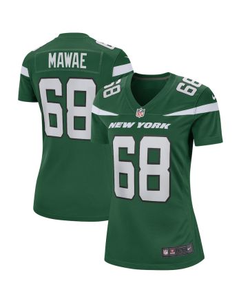 Kevin Mawae 68 New York Jets Women Game Retired Jersey - Gotham Green