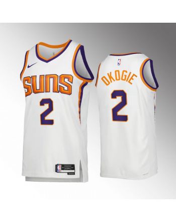 Phoenix Suns Association Edition Josh Okogie 2 White Jersey 2022-23 Swingman