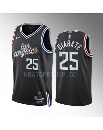 Los Angeles Clippers Moussa Diabate 25 2022-23 City Edition Black Jersey Swingman