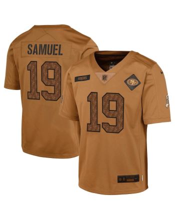 Deebo Samuel 19 San Francisco 49ers 2023 Salute To Service Limited YOUTH Jersey - Brown