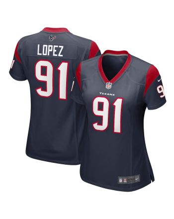 Roy Lopez 91 Houston Texans Women's Game Jersey - Navy