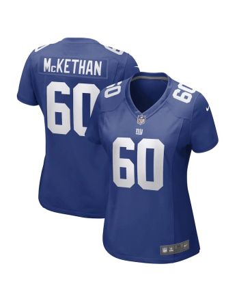 Marcus McKethan New York Giants Women's Game Player Jersey - Royal