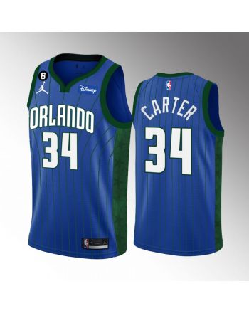 Orlando Magic 2022-23 Wendell Carter 34 Statement Edition Blue Jersey Swingman