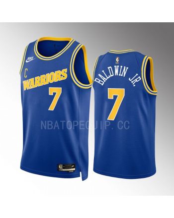 Golden State Warriors Patrick Baldwin Jr. 7 2022-23 Classic Edition Blue Men Jersey Swingman