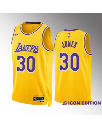 Damian Jones 30 2022-23 Los Angeles Lakers Gold Icon Edition Jersey Swingman