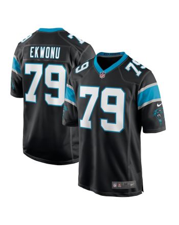 Ikem Ekwonu 79 Carolina Panthers 2022 Draft First Round Pick Game Jersey In Black