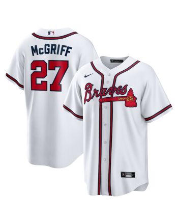 Fred McGriff 27 Atlanta Braves 2023 Hall of Fame Inline Men Jersey - White