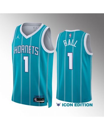 LaMelo Ball 1 Charlotte Hornets Teal Men Jersey 2022-23 Icon Edition Swingman