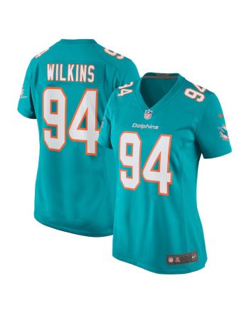 Christian Wilkins 94 Miami Dolphins Women Team Game Jersey - Aqua