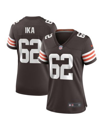 Siaki Ika 62 Cleveland Browns Women Team Game Jersey - Brown