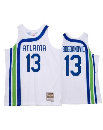 Bogdan Bogdanovic 13 Atlanta Hawks HWC Throwback Jersey White