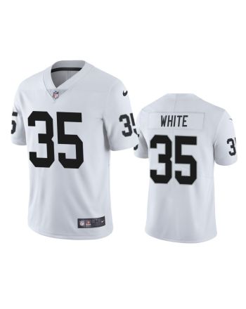 Las Vegas Raiders Zamir White 35 White Vapor Limited Jersey