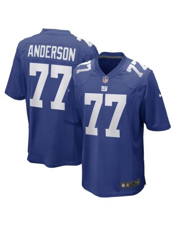 Jack Anderson 77 New York Giants Game Player Jersey - Royal