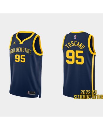 Golden State Warriors 95 Juan Toscano-Anderson 2022-23 Statement Edition Navy Men Jersey