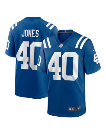 Jaylon Jones 40 Indianapolis Colts Men Team Game Jersey - Royal